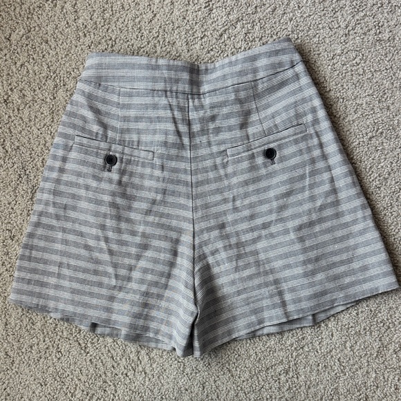Elevenses by Anthropologie Pleated High-Waist Bow Tie Shorts Women’s Size 0 - Picture 4 of 13